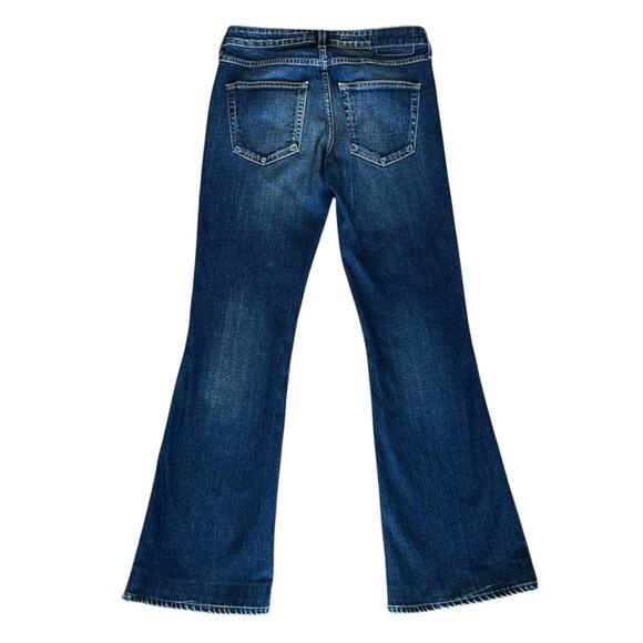 Amo Women’s Kick Flare Mid Rise True Blue Cotton Denim Y2K Jeans Size 27 - Picture 7 of 9